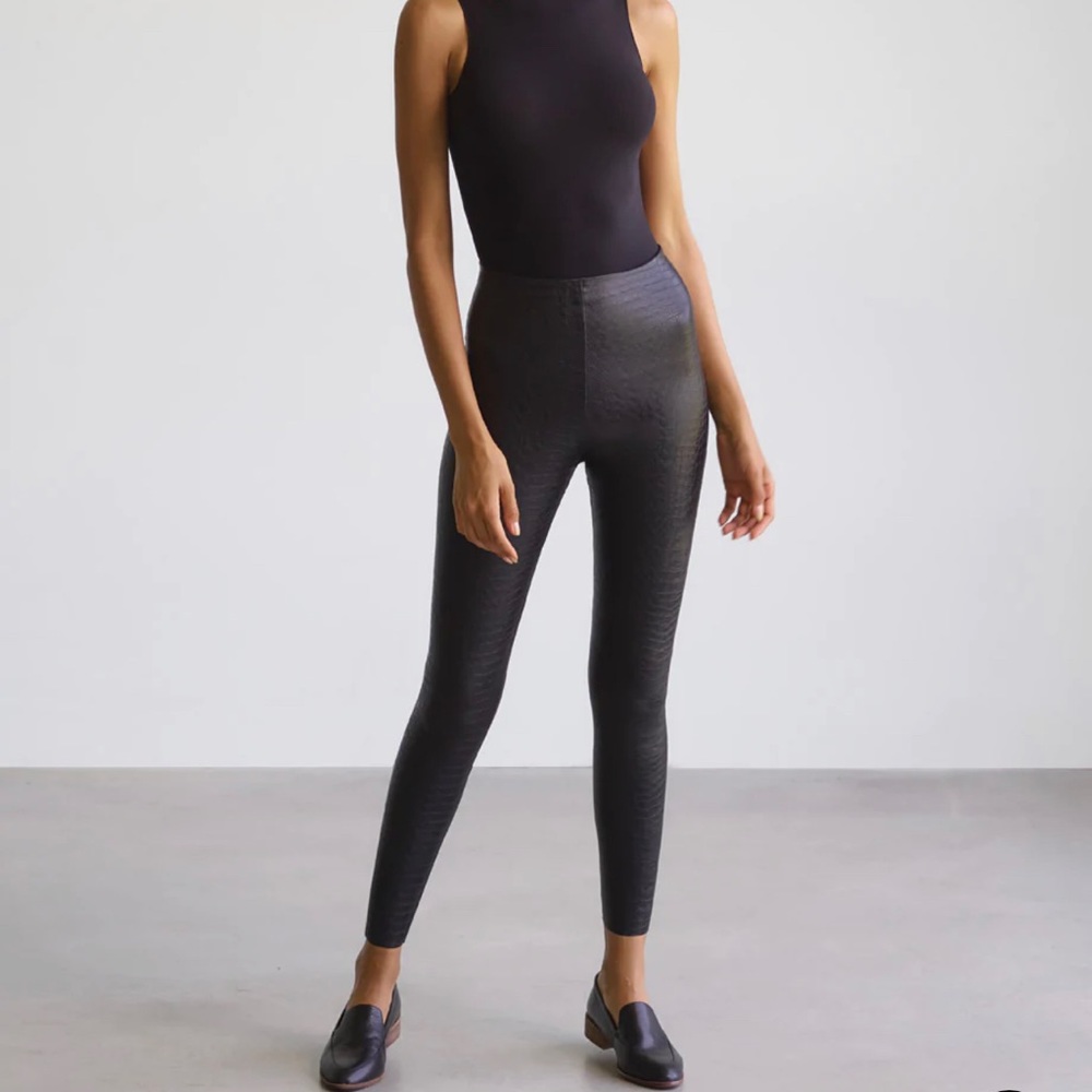 Commando - Faux Leather Animal Legging